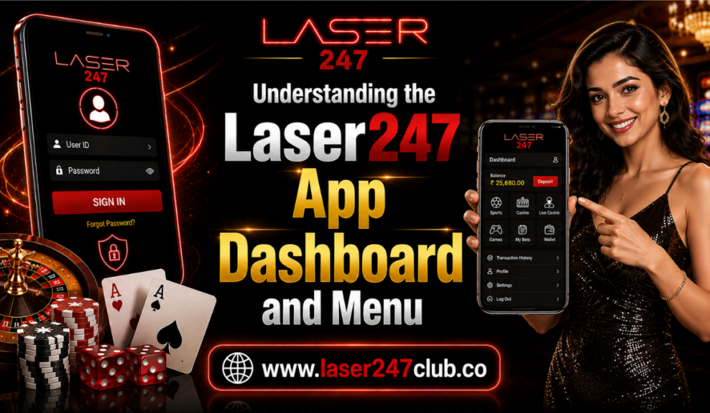 Understanding the Laser247 App Dashboard and Menu